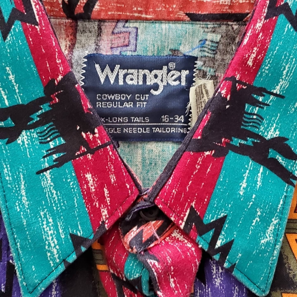 Vintage Wrangler Cowboy Long Tails Tail Western - Gem